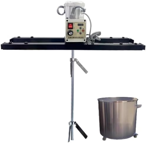 2100W Electric Paint Mixer, High Speed Tank Mixer 200-3000 RPM, 1 Ton Capacity for 1000L, Adjustable Teles Reach 75-120cm, Ideal for Professional Use
