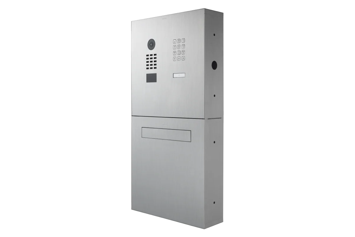 DoorBird Fence Letterbox with D2101KH IP Video Door Station, 1 Keypad, 1 Call Button