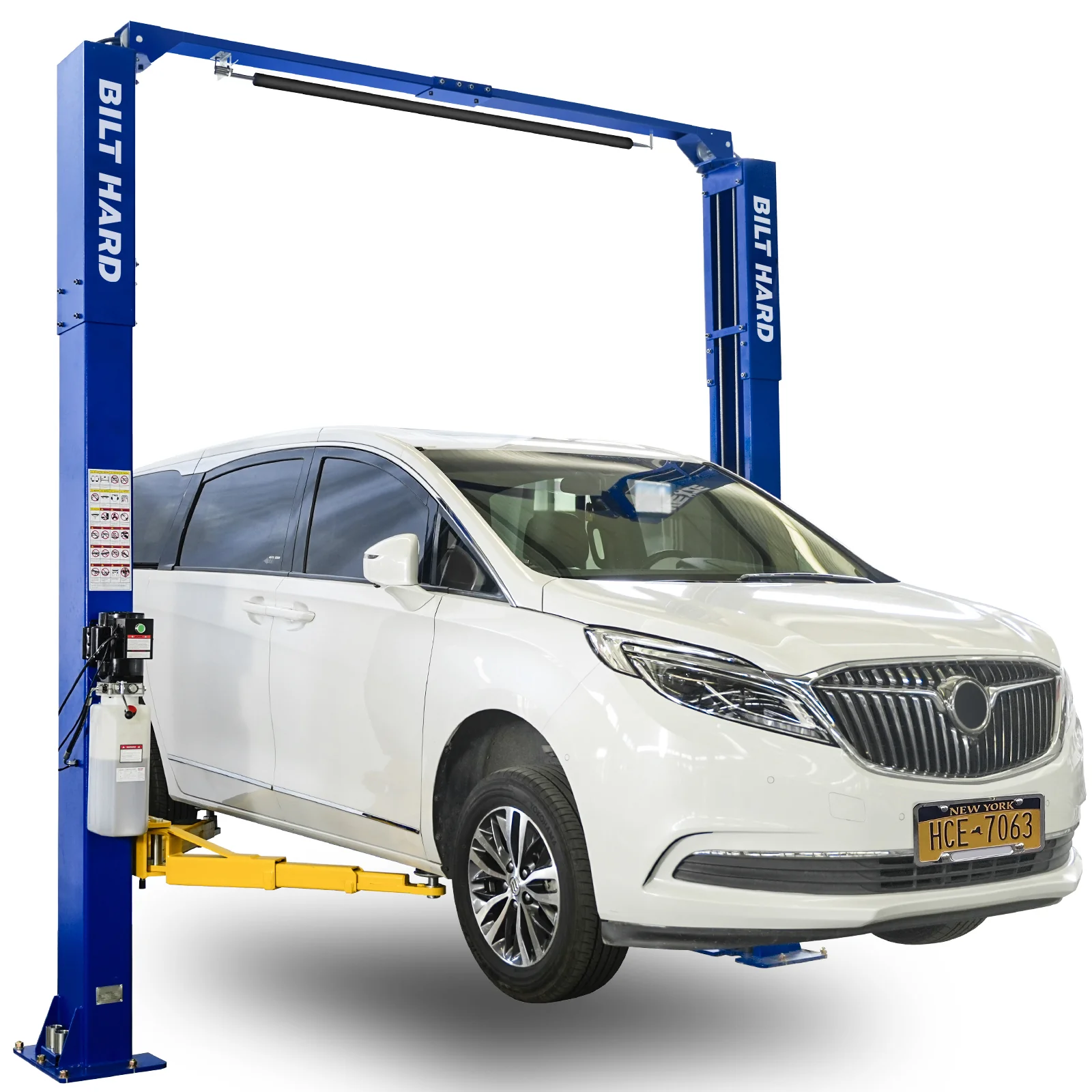 BILT HARD 10,000 lbs Two-Post Car Lift with Overhead Design and Dual-Point Safety Release – Heavy-Duty Auto, Truck, and Tractor Lift for Professional Garages