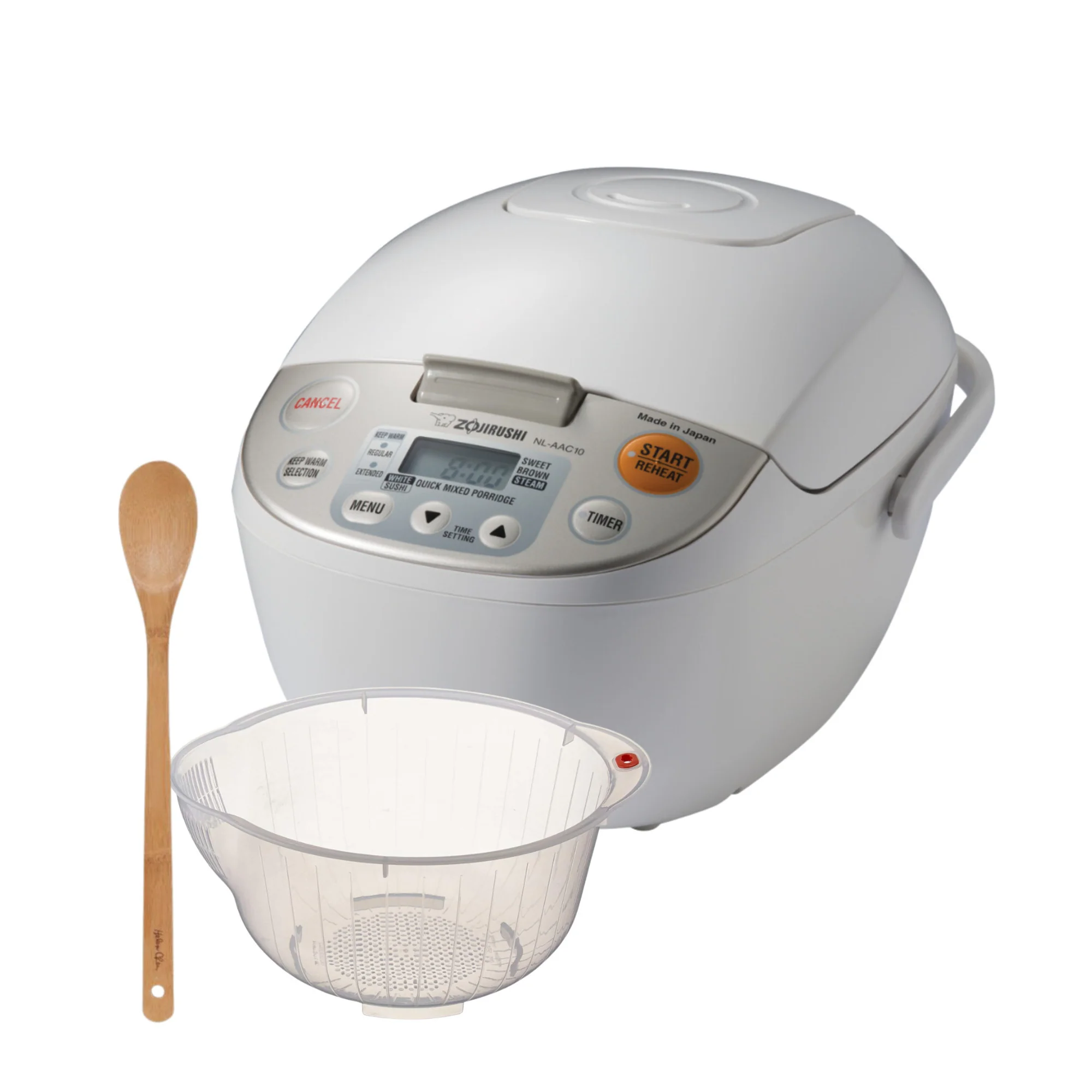 Zojirushi Micom Rice Cooker and Warmer (5.5-Cup/ Beige) with Bowl and Spoon