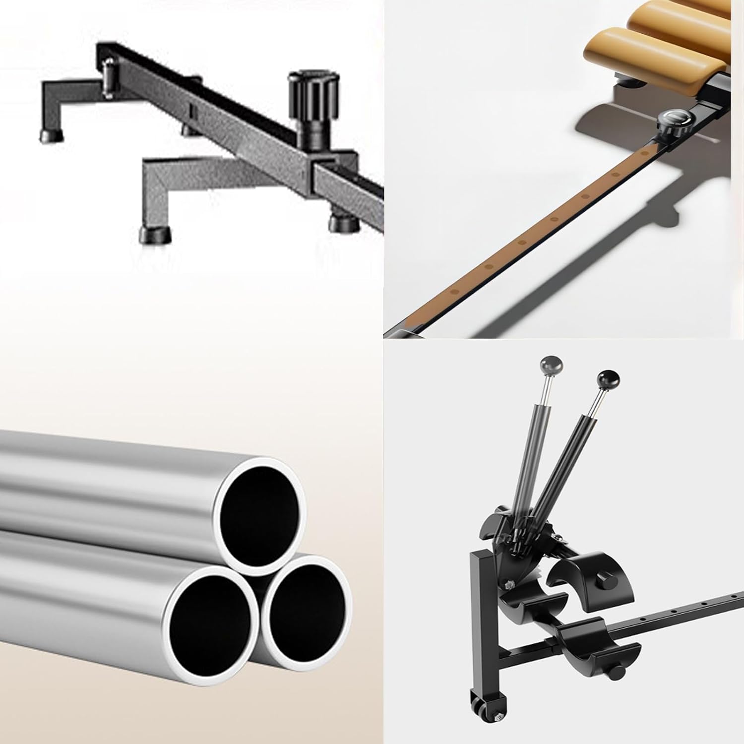 Massage Traction Bed Table, Cervical Lumber Spine Back Stretcher Traction Bed for Tension Relief, Back Decompression- Up to 287 lbs Weight Capacity, Adjustable Length from 55 to 73 inches (Grey)