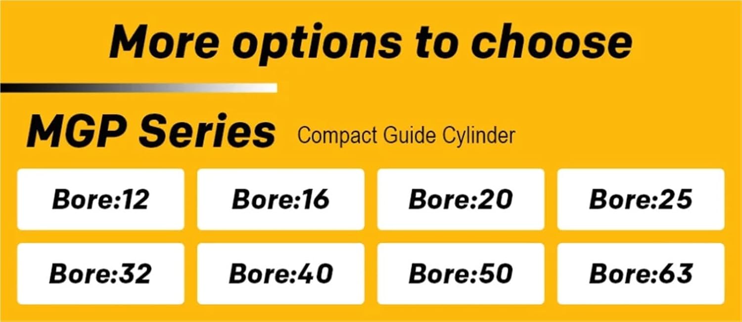 MGPM/MGPL12 series thin three-axis guide rod cylinder with a cylinder diameter of 12mm and a stroke of 10-150mm, precision compact guide(125mm stroke,MGPL12)