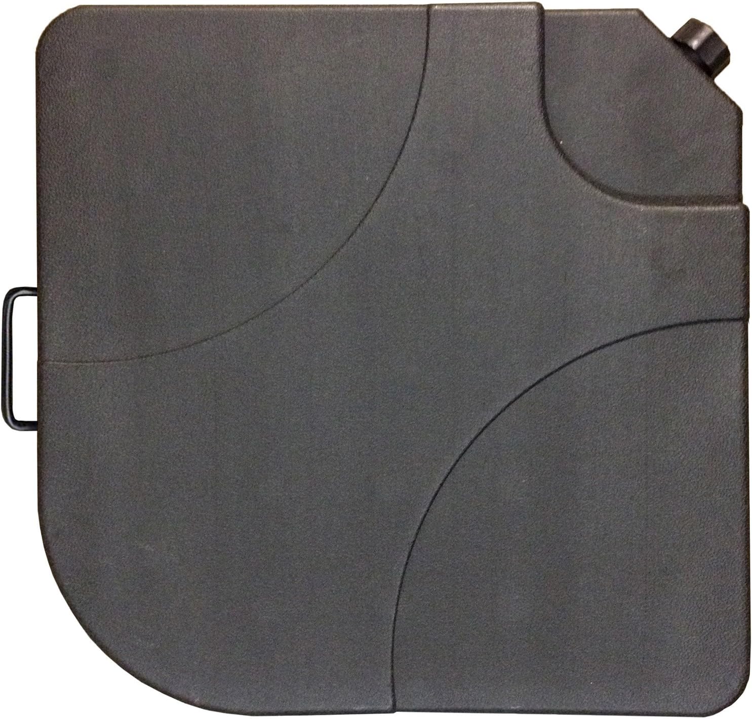 Island Umbrella Ebony Resin Cross Arm Base Weights for Outdoor Shade Stands – 4-Piece Fillable Set Holds 35 lbs Each for 140 lbs Total – Heavy Duty Support for Pool, Patio, or Beach Canopy