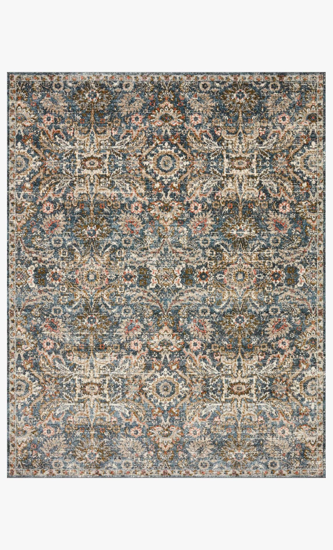 Loloi II Saban Collection - Traditional Power Loomed Rug in Blue & Sand (SAB-04)