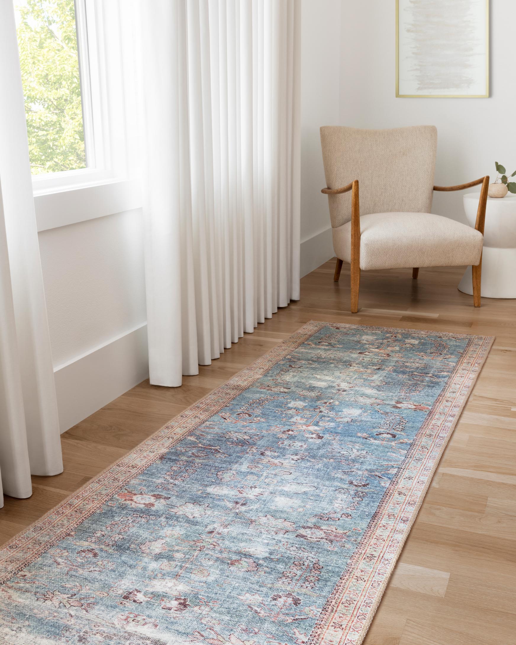 Loloi II Wynter Collection - Traditional Power Loomed Rug in Teal (WYN-06)