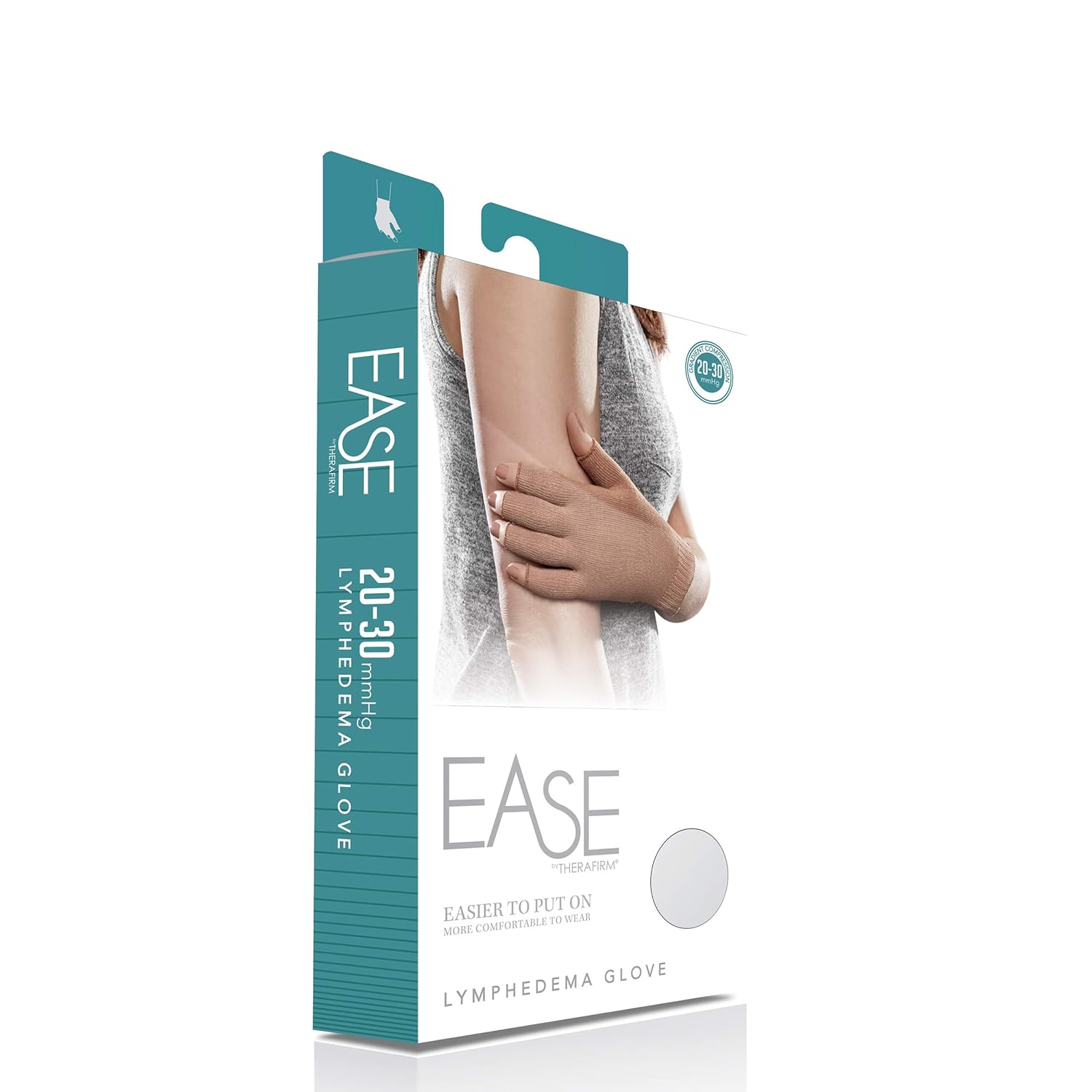 Ease Opaque Lymphedema Glove - Small - Black - 20-30 mmHg