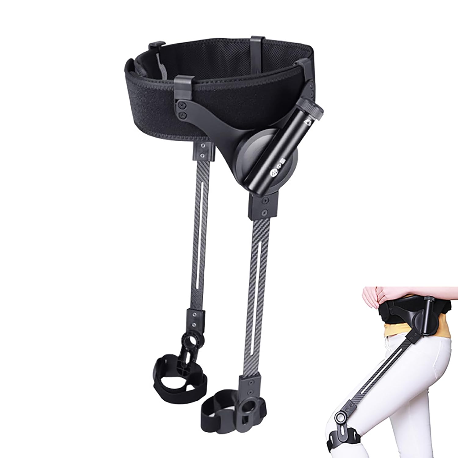 Power Walking Aids Orthopedic Knee Immobilizer Brace Full Leg Support Stabilizer for ACL Injury, Anti-Hyperextension Knee Brace for Men and Women(Right) L Both Legs