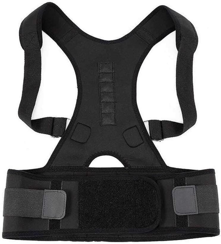 Women Men Corrector Back-Support Bandage Shoulder Corset Back Support Posture Correction Belt(D,Large-L)