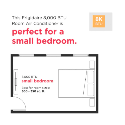Frigidaire 8,000 BTU 230V Through-the-Wall Air Conditioner with Heat