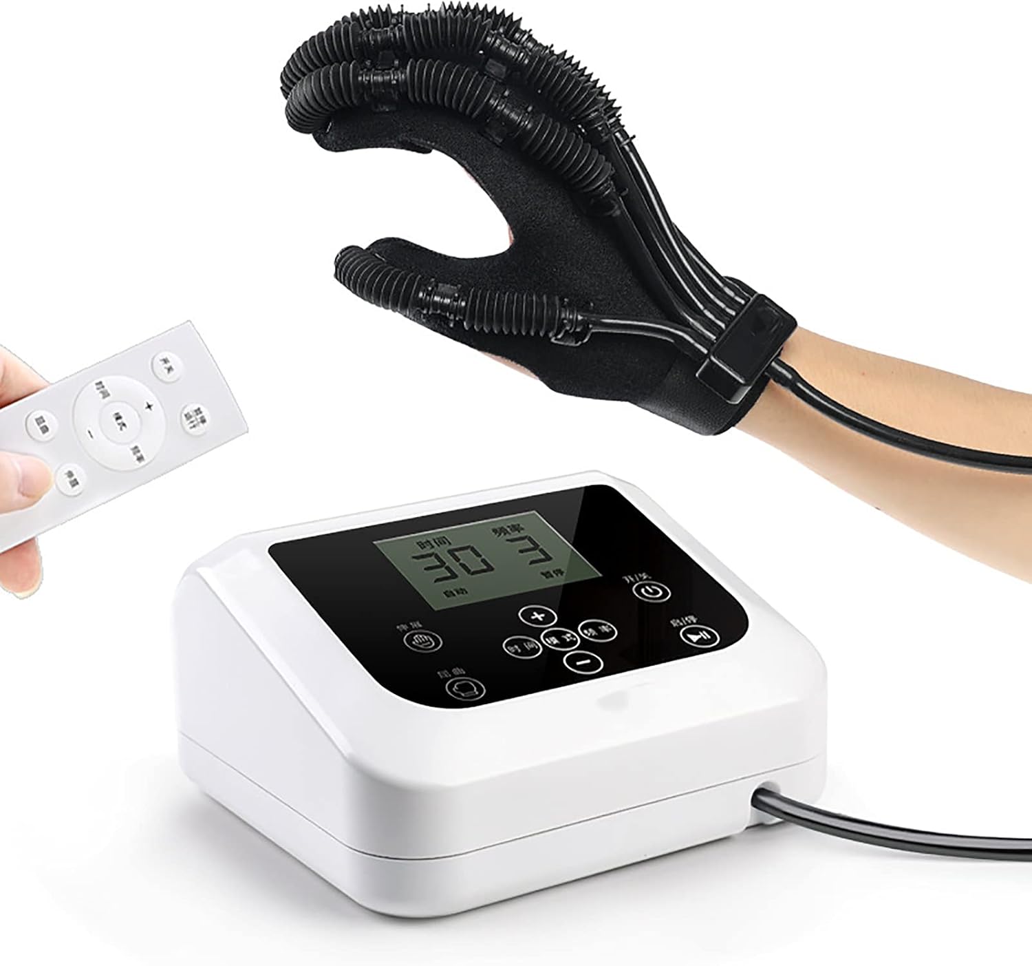 Anti-Spasticity Ball Finger Splint,Finger Rehabilitation Training Equipment, for Hand Functional Impairment/Hemiplegia/Stroke,Left,S