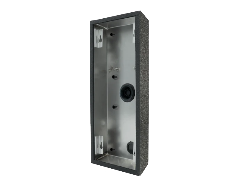 DoorBird D2102V/D2103V/D2101FV Fingerprint 50/D2101FV EKEY/D2101TFV Surface-Mounting Housing Backbox in DB 703, Stainless Steel