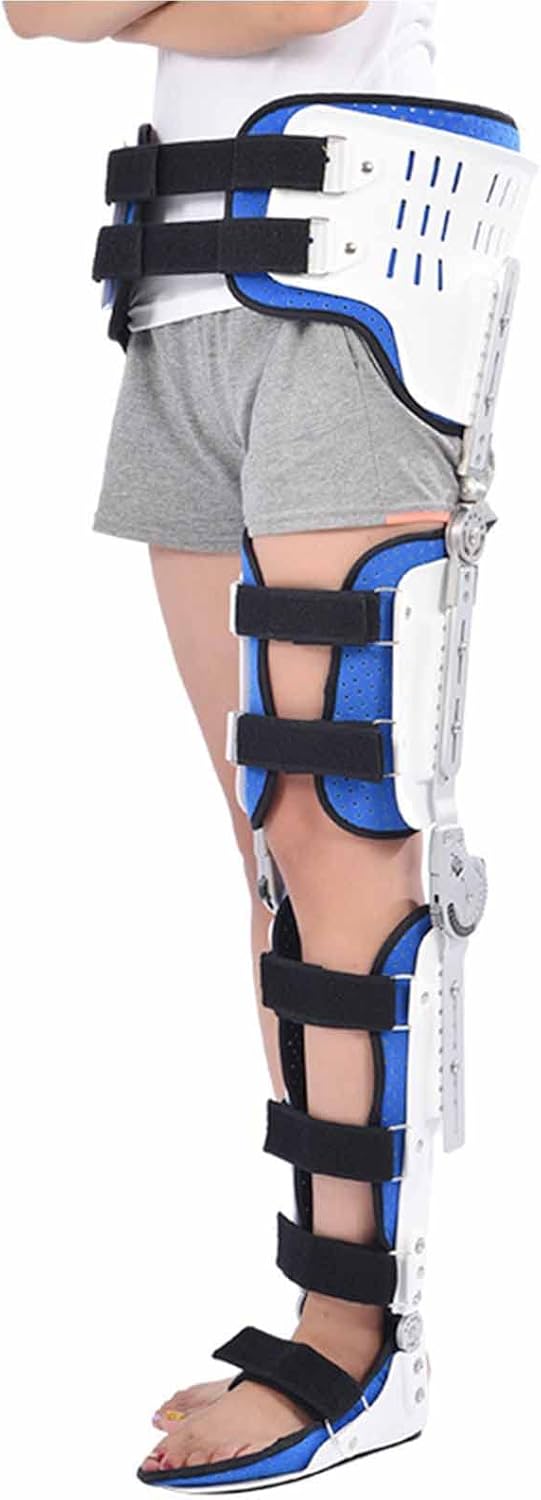 Hinged ROM Hip Post-op Ankle Foot Knee Brace Hinged Hip Stabiliser Corrector Support Brace Adjustable Thigh Knee Ankle Foot Orthosis