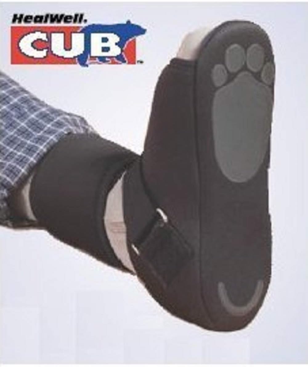 BSN Medical Cub Night Splint, Plantar Fasciitis Lightweight Splint, Black, Left, Large