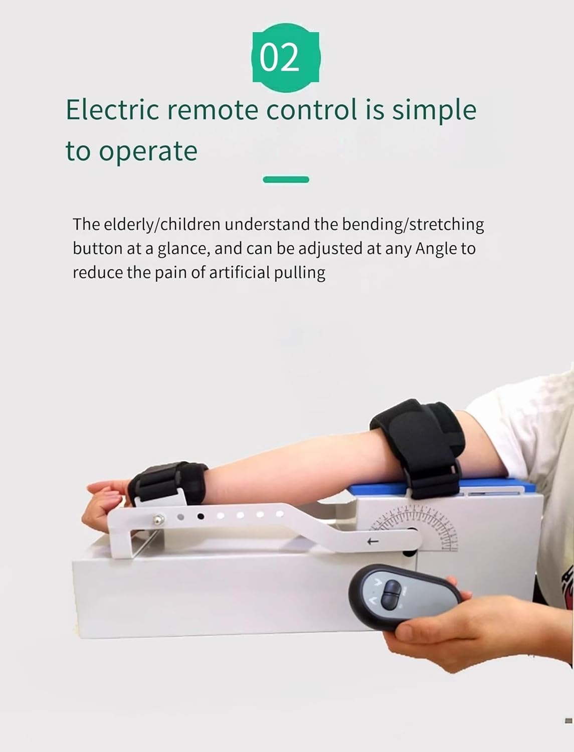 Elbow Brace Arm Exerciser，Electric Elbow Joint Rehabilitation Device,-10°~150° Adjustable Post Op Elbow Brace Stabilizer Splint,for Arm Fracture