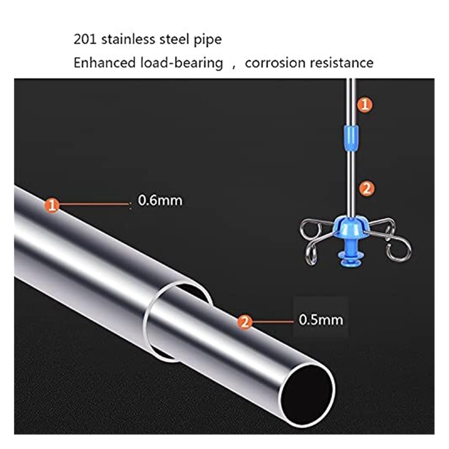 Iv Drip Stand with Pulley- Adjustable Height Rolling IV Pole for Ceiling Walls- Quiet IV Drip Equipment for Clinics and Nursing Homes (100-150cm)