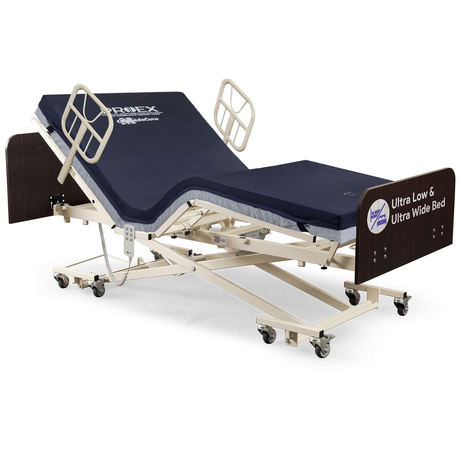 Ultra Wide and Low Adjustable Hospital Bed with 48