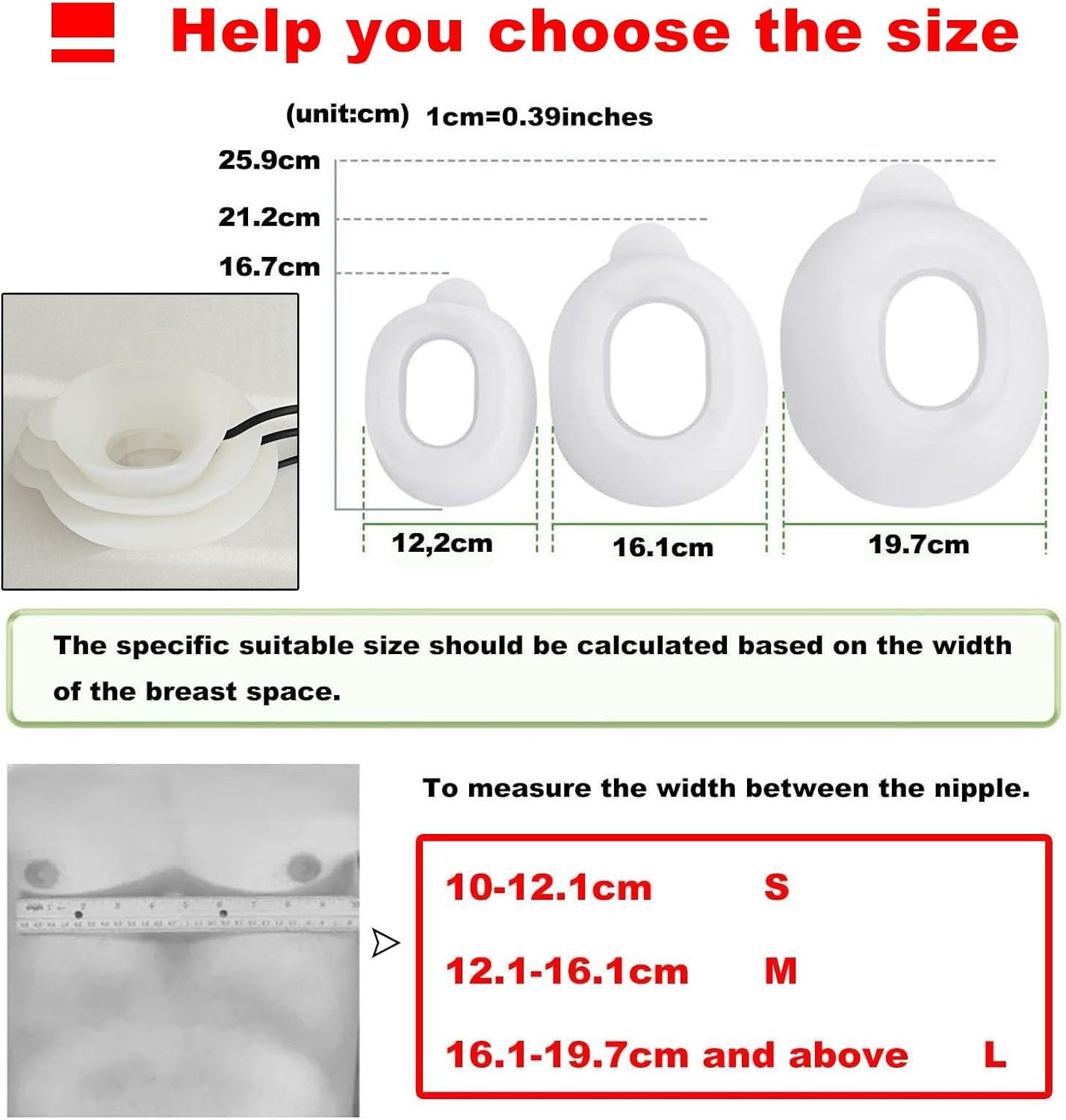 Vacuum Bells for Treatment of Pectus Excavatum/Sunken Chest Non-Surgical Treatment/Comes with Professional Instruction Manual/Pressure Gauge(Large)