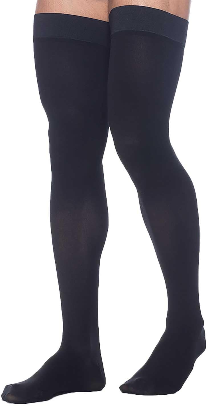 Sigvaris Dynaven 972 Access Men's ClosedToe Thigh Highs - 20-30 mmHg Short Crispa XL