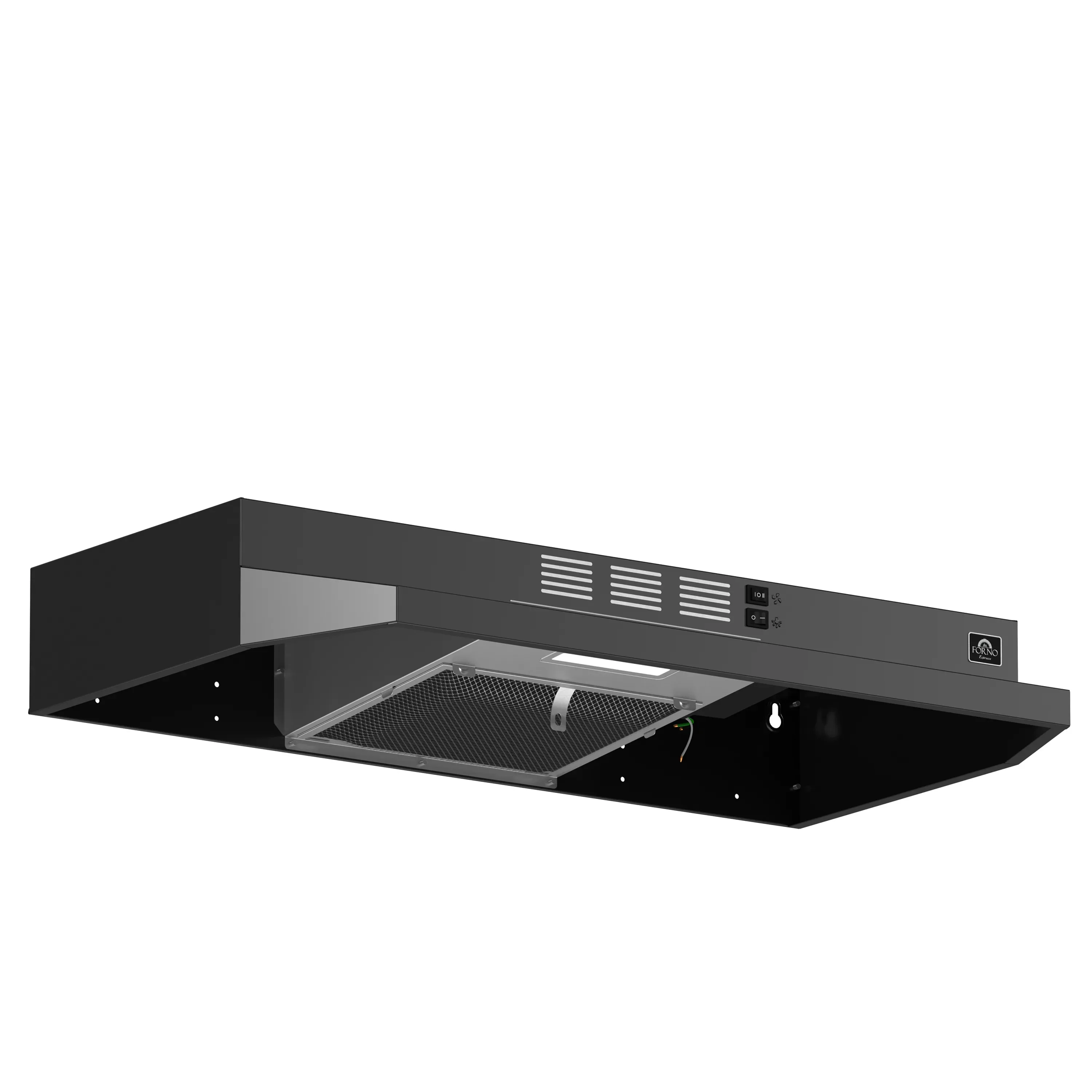 Forno Cappa 30-Inch 200 CFM Under Cabinet Range Hood in Black (FRHUC5200-30BLK)