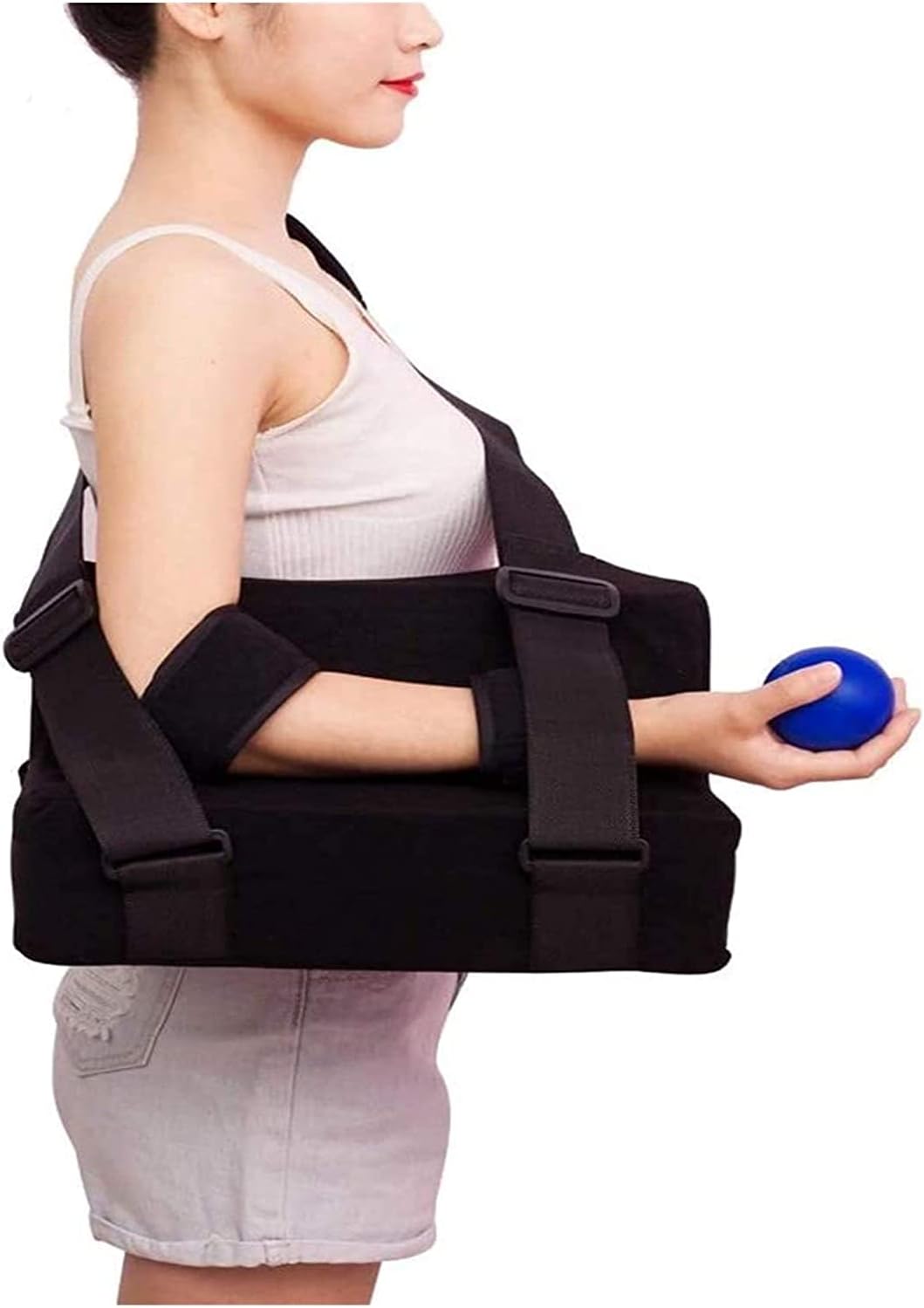 arm sling shoulder sling arm brace shoulder immobilizer Shoulder Support Abduction Slings for Women and Men Rotator Cuff and Elbow Brace(Color:Comfortable;Size:Leftarm)
