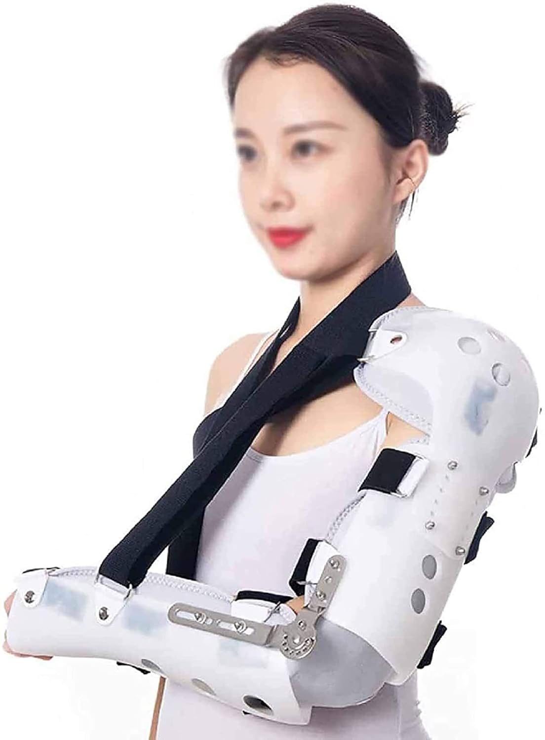 HAILM Shoulder Brace Adjustable Shoulder Immobilizer for Broken And Fractured Bones Arm Sling Shoulder Immobilizer Brace,L