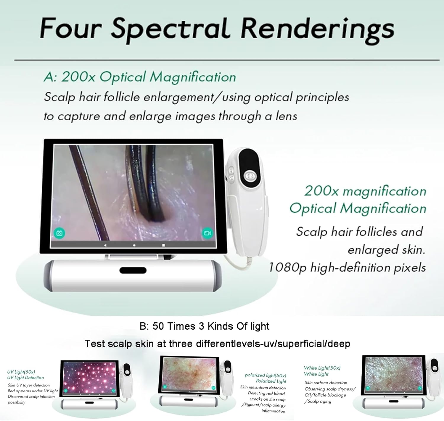 Hair Analyzer with 11