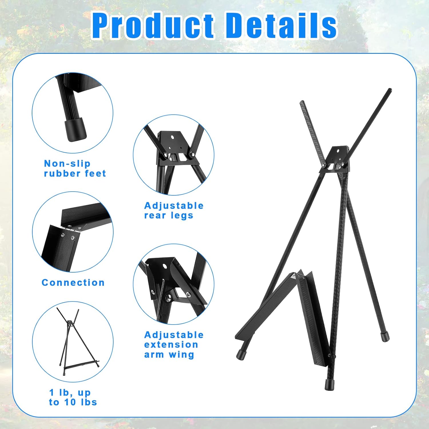 Xinnun 24 Pack Aluminum Tabletop Display Easels 15