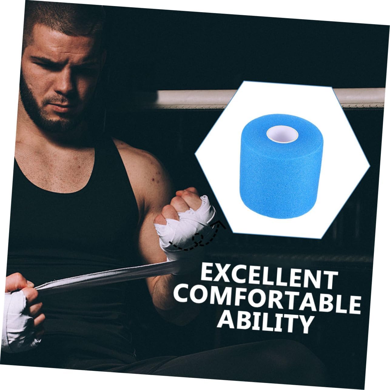 ibasenice Sports Shock Absorbing Belt Wraps Wrist Gym Racket Straps Hand Grip Band Badminton Training Tennis Tape