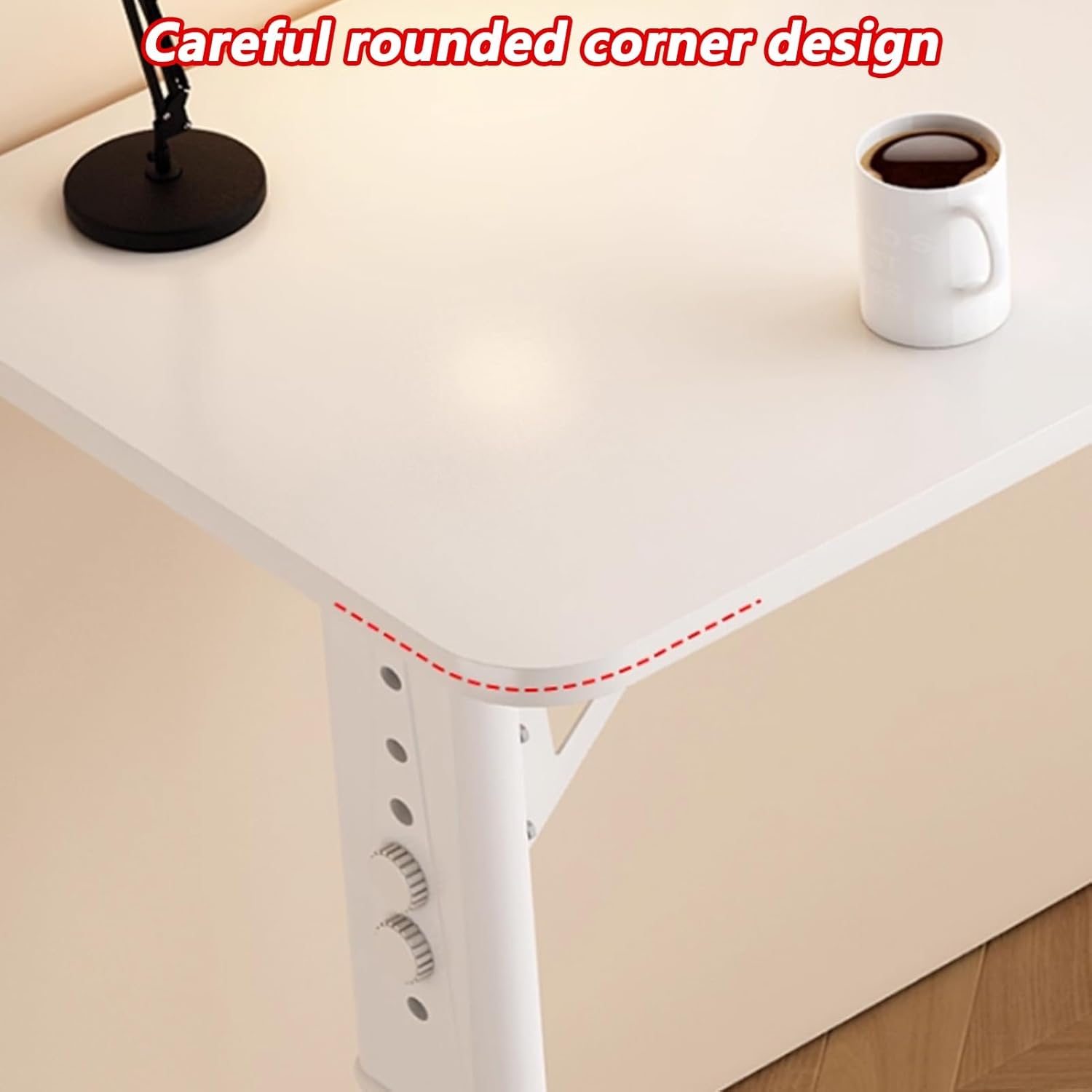 Adjustable Overbed Table with Wheels, Adjustable Height Rolling Tables, Laptop Desk Over Bed Tables with Baffle, Bed Desk for Hospital and Home Use(White,210x50cm/82.6x19.6in)