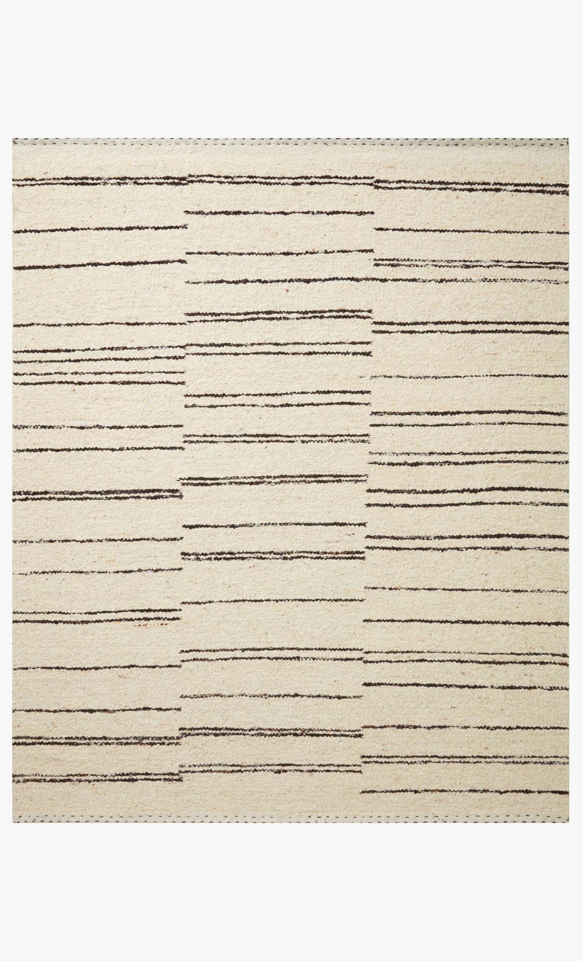 Loloi Roman Collection - Contemporary Hand Woven Rug in Natural & Charcoal (ROM-04)