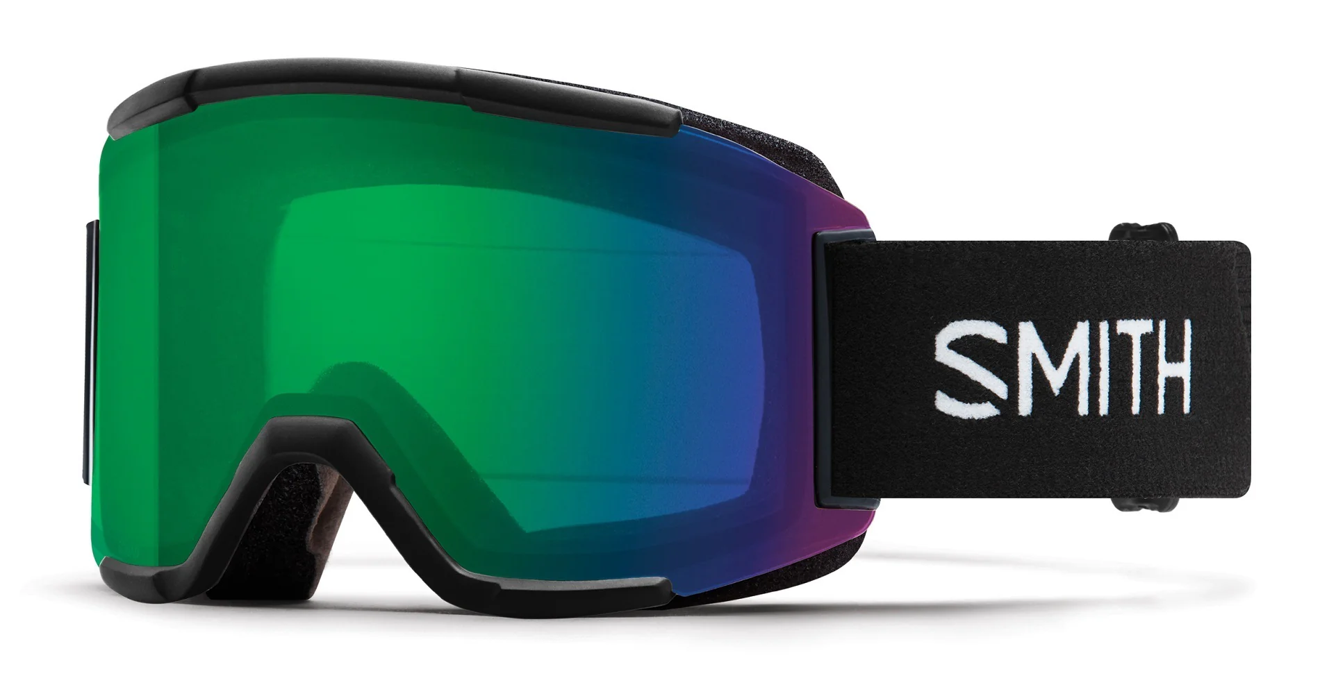 Smith Optics Squad Snow Goggles (Black, ChromaPop Everyday Green Mirror Lens)