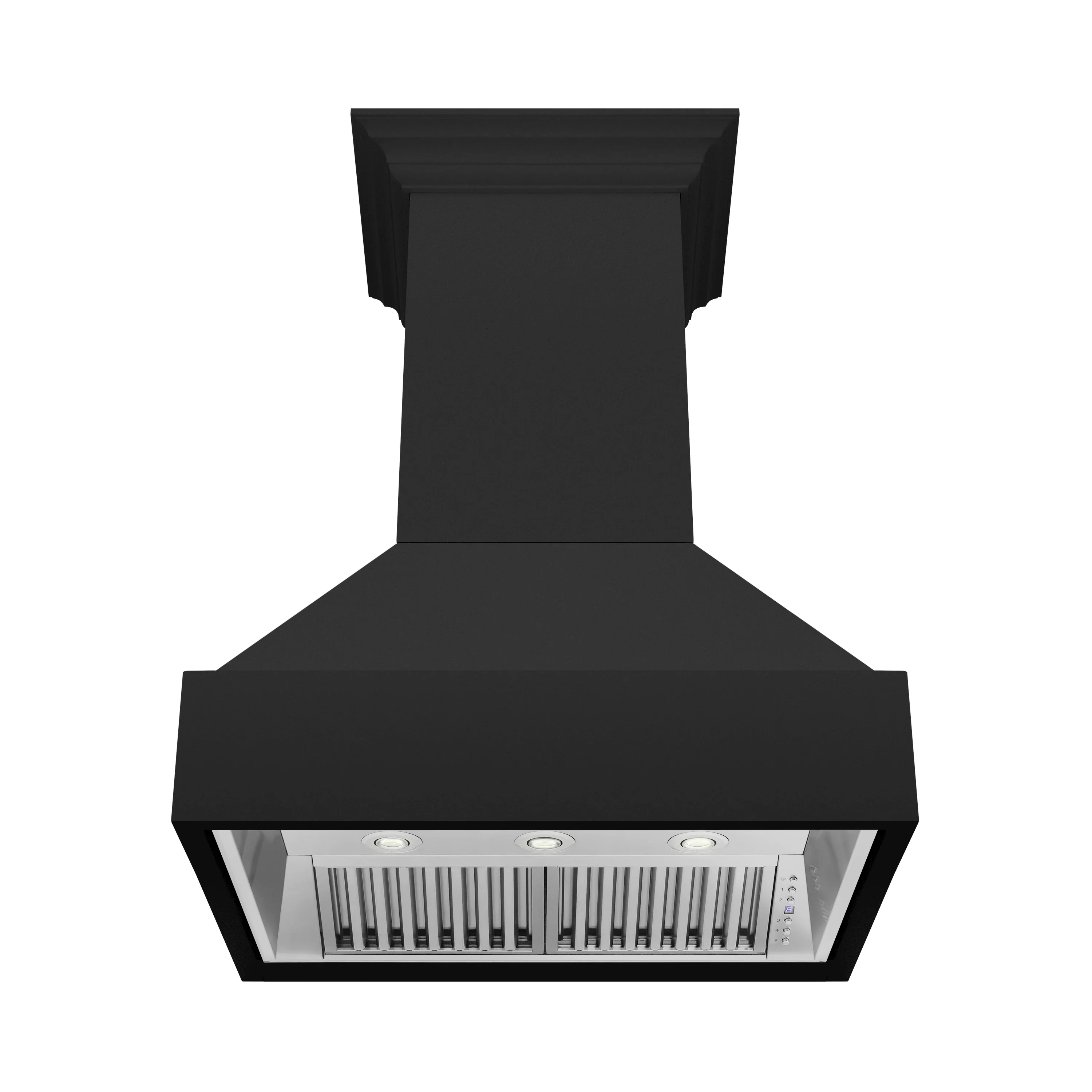 ZLINE 36-Inch Wooden Wall Mount Range Hood in Rustic Black Finish (355CC-36)