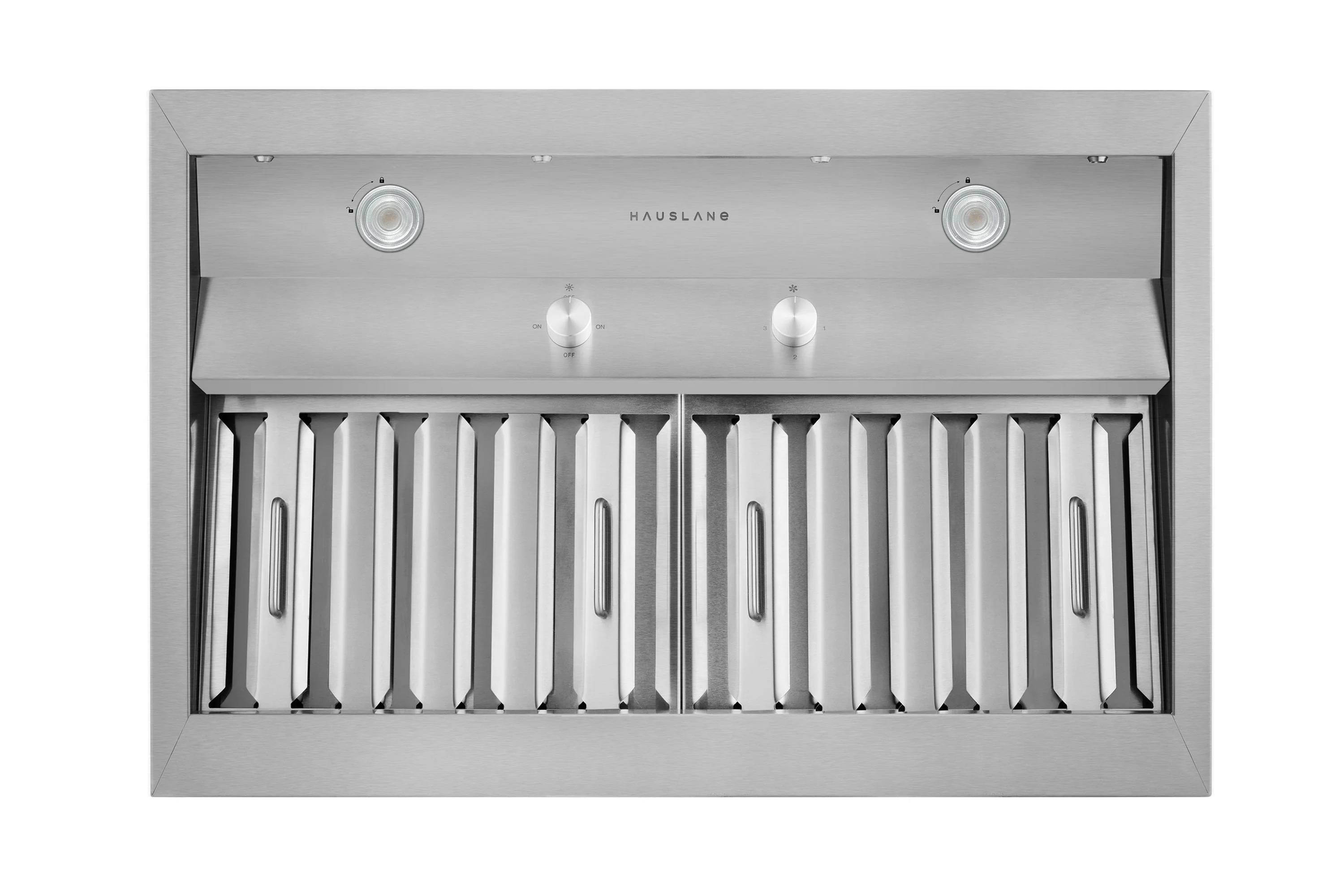 Hauslane Convertible Built-In Insert Range Hood in Stainless Steel, 18.5-Inch Deep (IN-R200)