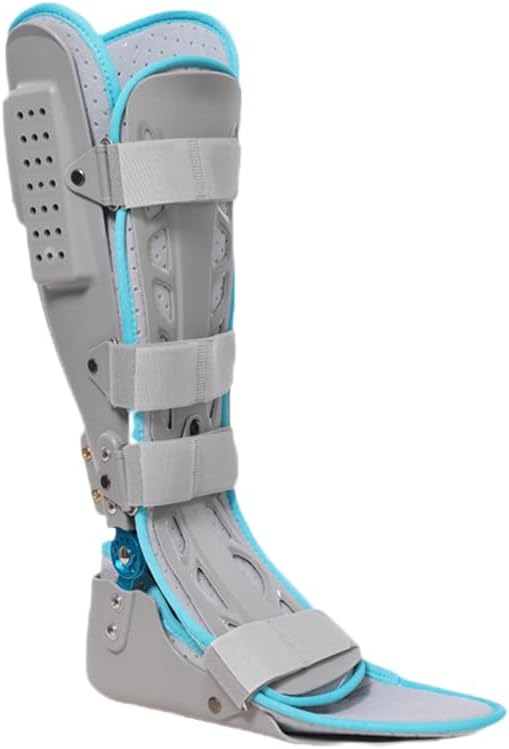 SFKLYU Ankle Support Foot Drop Brace Orthosis, Adjustable AFO Ankle Orthosis Support AFO Brace Orthosis Splint with Front Plate for Ankle Foot Injuries Sprain Broken,Right