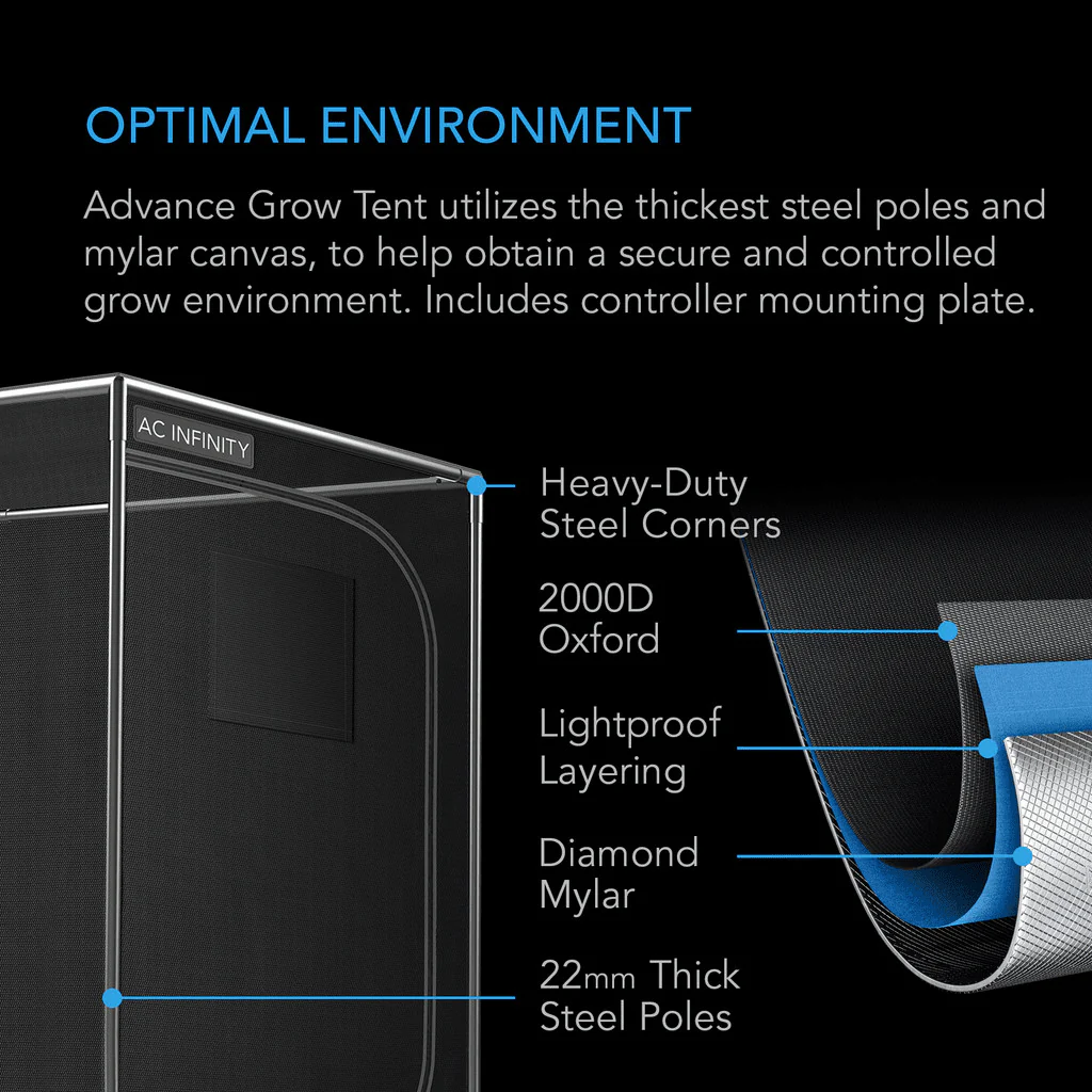 AC Infinity Advance 3-Plant Grow Tent System 3x3