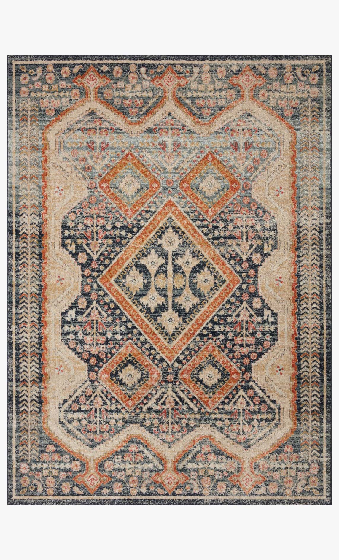 Loloi II Jocelyn Collection - Transitional Power Loomed Rug in Navy (JOC-05)