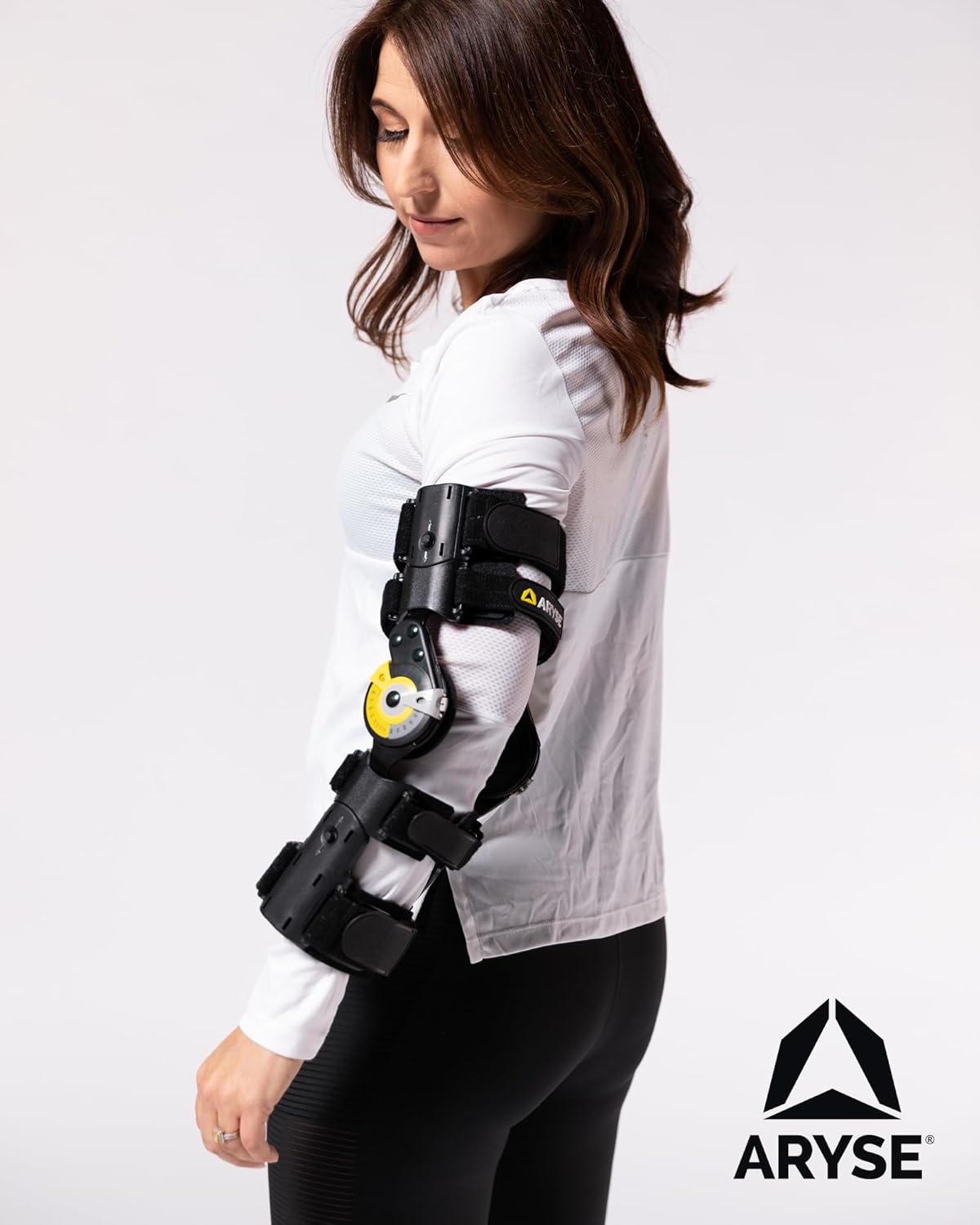 ARYSE TRU-RANGE+ Post-Op Elbow Brace, Universal ROM Hinge, Recovery Support for Tendon Repair and Joint Injuries