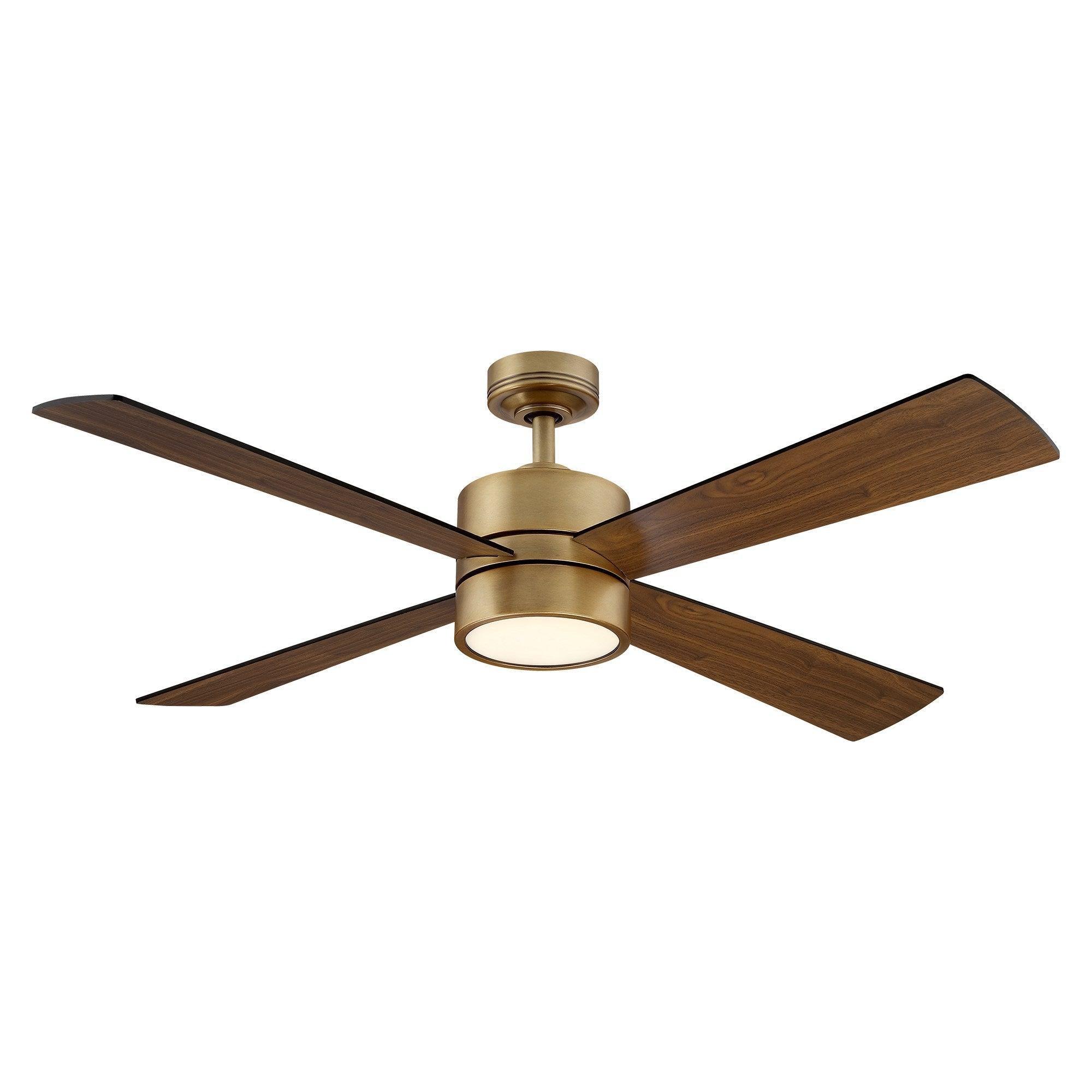 Parrot Uncle 52-Inch Bucholz Industrial Ceiling Fan with Dimmable LED Light