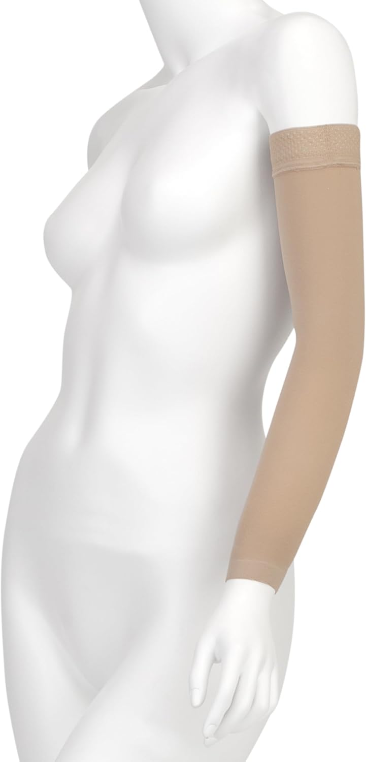 Juzo Dynamic Varin 3512 30-40mmhg Armsleeve with Silicone Top Band for Women, Long