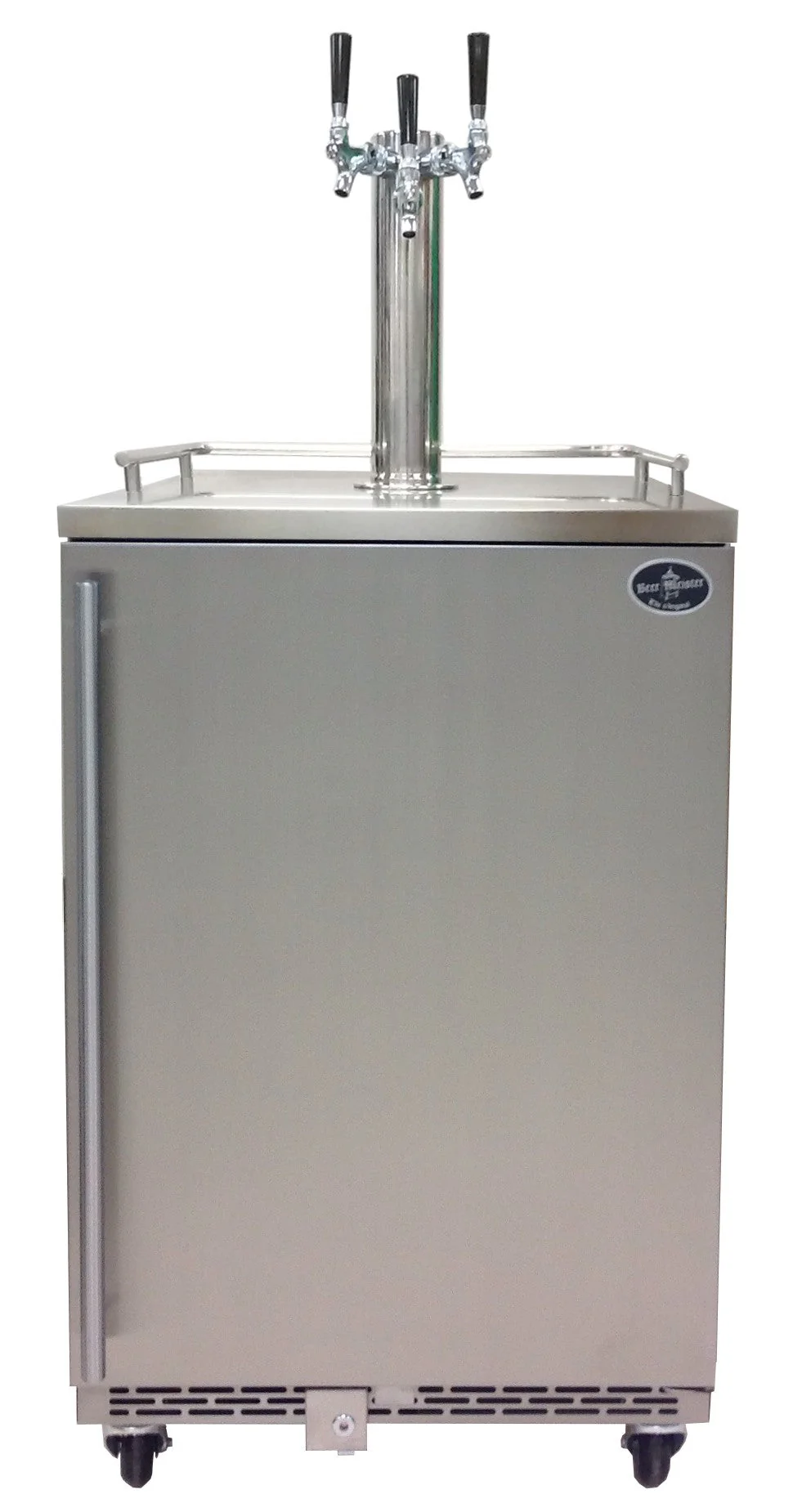 Beer Meister Premium Series Refrigerator Triple Tower All Stainless Indoor/outdoor and Digital Temperature Control (BM1600ALLSTWT)