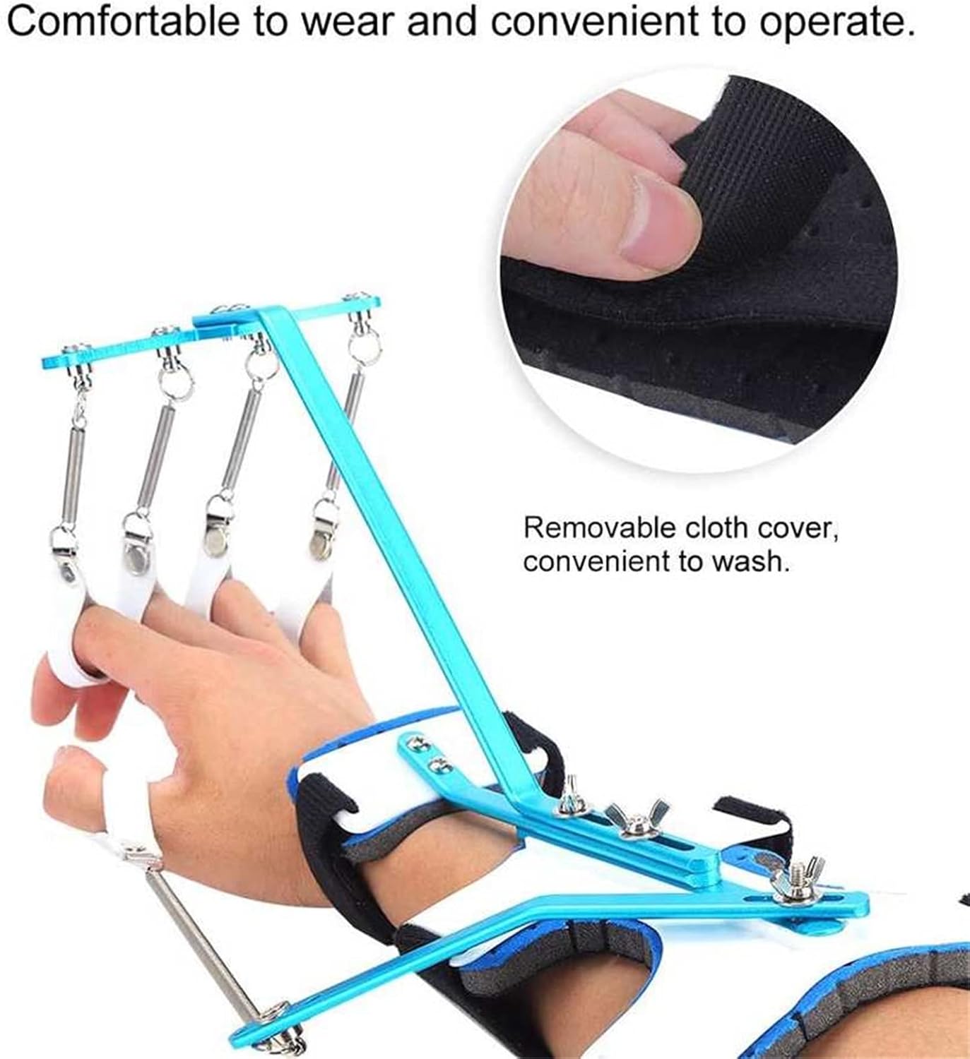 Hand Rehabilitation Training Equipment Finger Splint Protector Orthotics Medical Wrist Finger Orthosis Tendon Recovery Exercise for Stroke Hemiplegia Patients