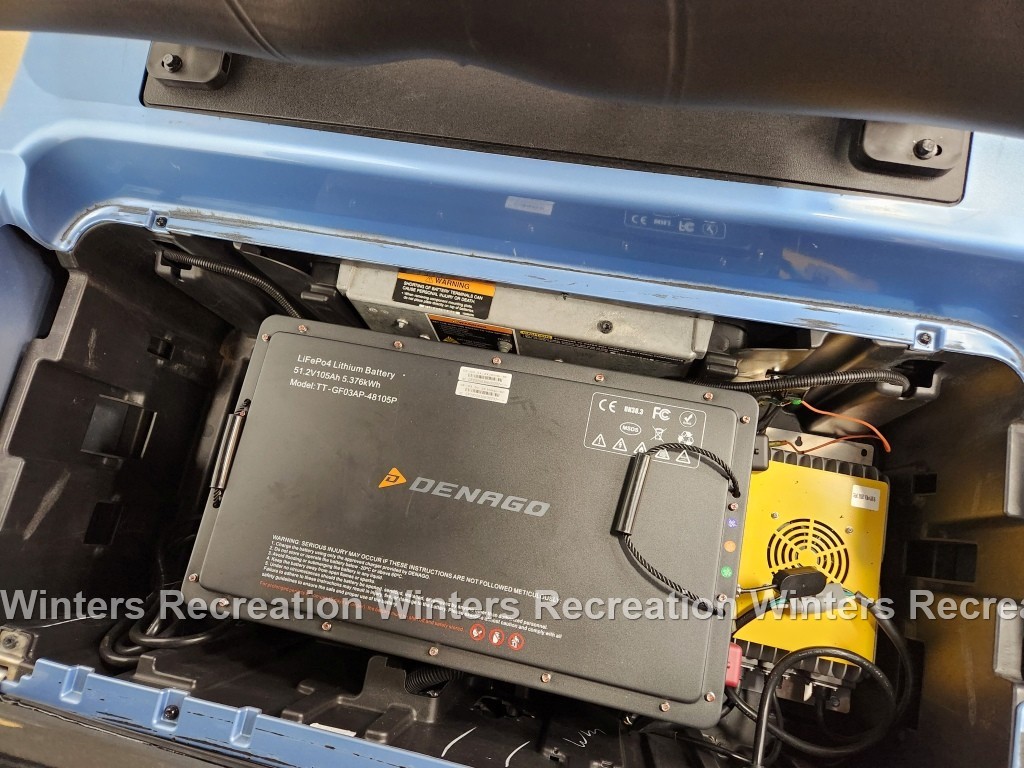 2021 Club Car Tempo Lithium Ion DELUXE STREET READY Golf Cart, Ice Blue