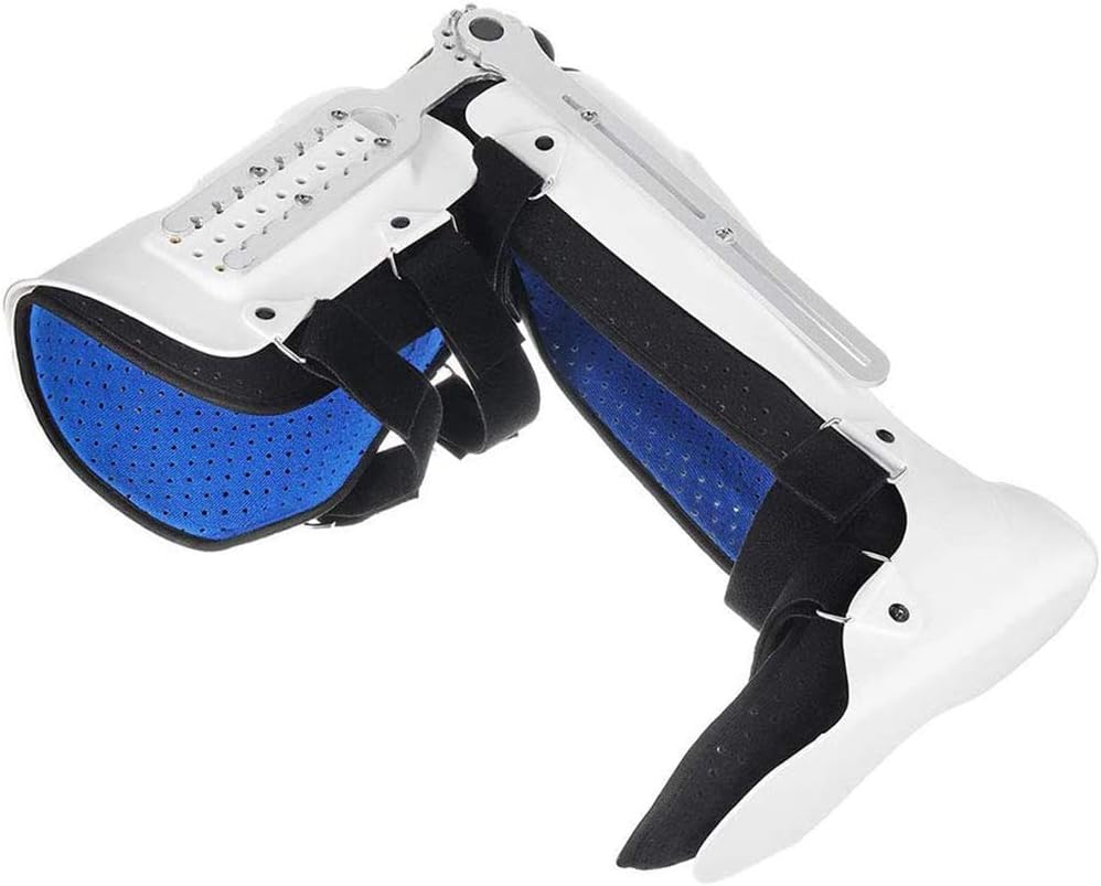 Hinged ROM Knee Brace, Adjustable Knee Orthosis, Knee and Ankle Brace Wrap Support for Meniscus Tear and Prevention of Foot Varus