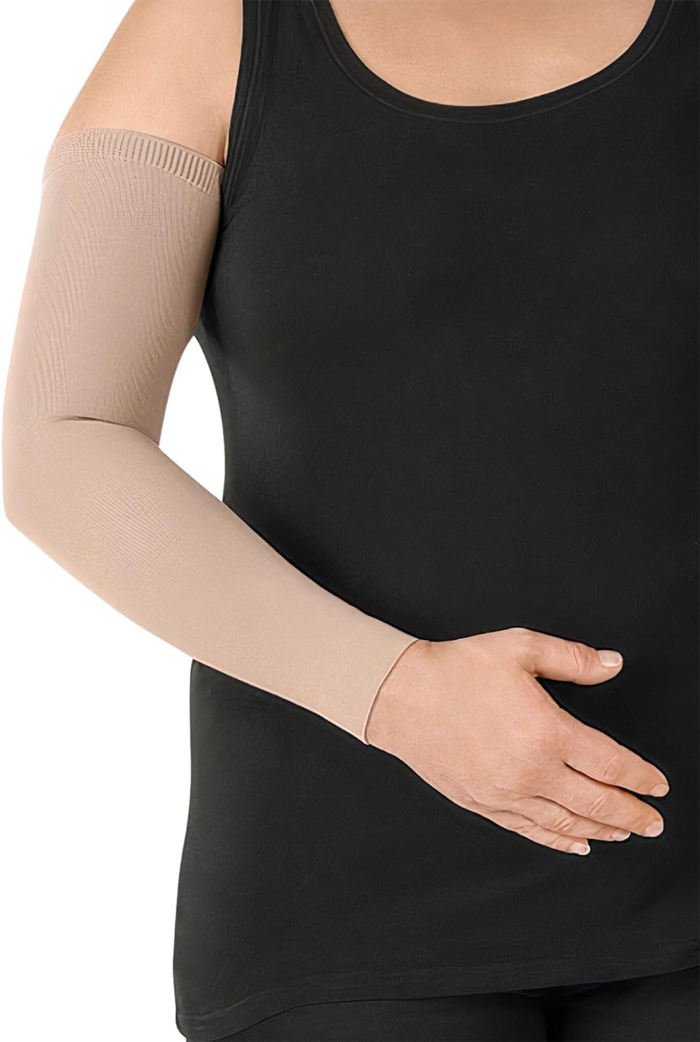 Juzo Soft Compression Arm Sleeve 20-30 mmHg, Silicone Dot Band | Compression Arm Sleeves for Men/ Women for Moderate Lymphedema and Lipo-Lymphedema Treatment