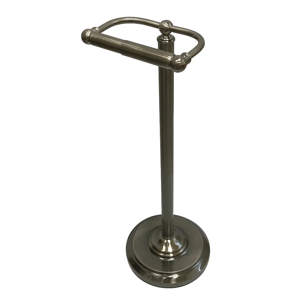 Kingston Brass Vintage Freestanding Toilet Paper Holder, Black Stainless (CC2004)