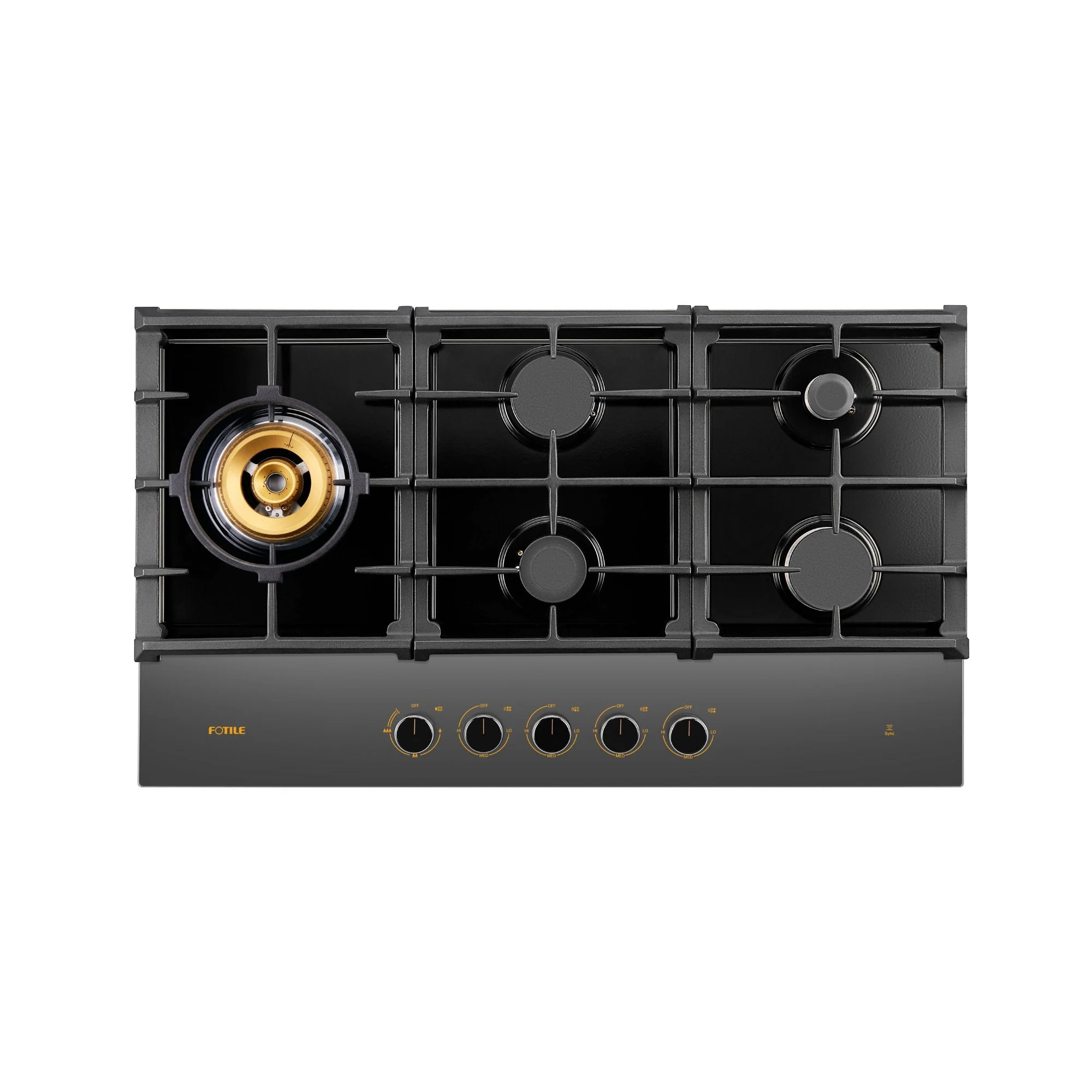 Fotile 36-Inch Anti-Glare Glass Tri-Ring Gas Cooktop (GLG36501 / GLG36501-Y)