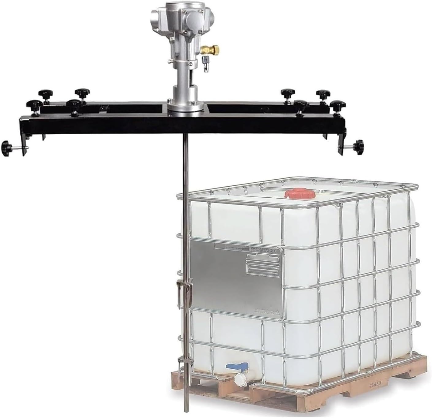 Air Agitator, Electric Tank Mixer Machine 1/2HP, No Load RPM: 0~2500RPM, Pneumatic Bracket Mixer, Paint Stirring Machine Bracket(Large5cylinders)