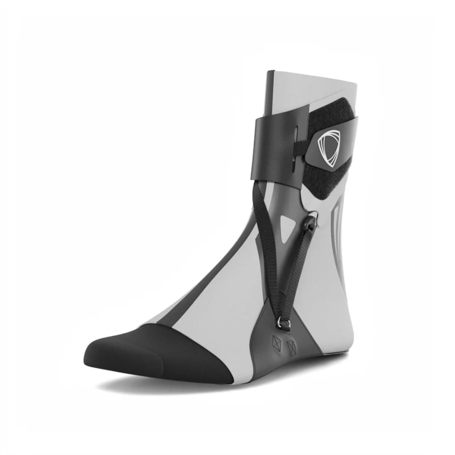 BETTERGUARDS 2.0 Ankle Brace, Lightweight Compression for Sprains & Recovery, Basketball, Football & All-Sports, Men & Women (M, Gray - Right)