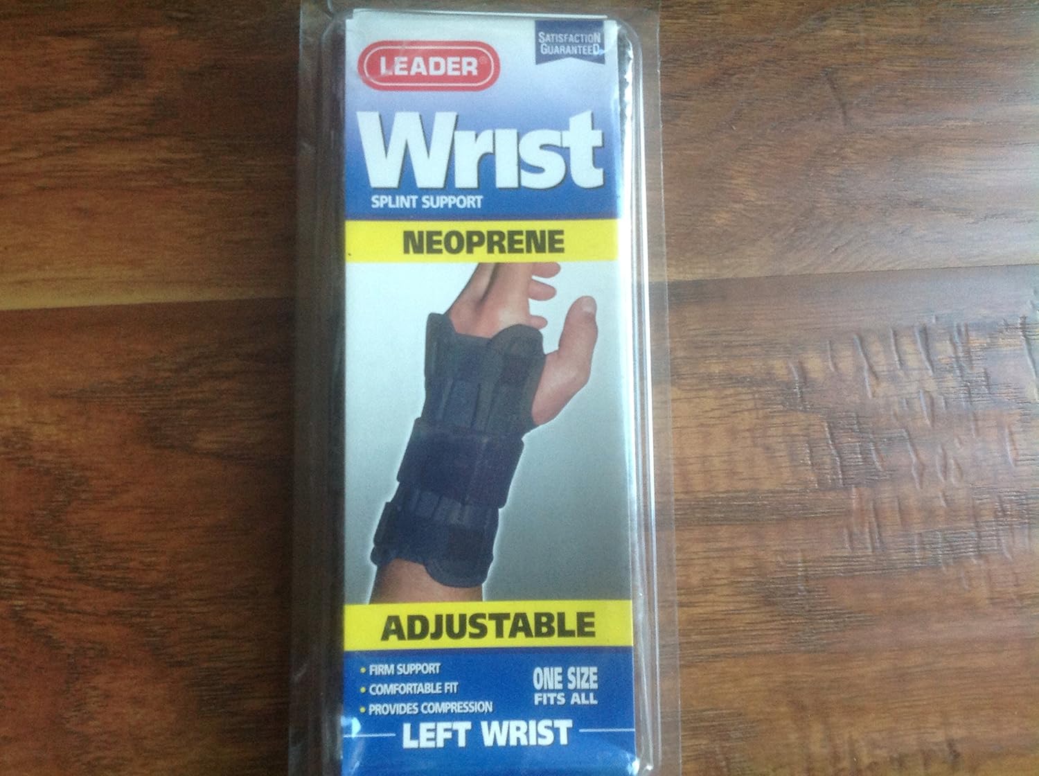 Wrist splint support neoprene adjustable left wrist one size fits all by Leader
