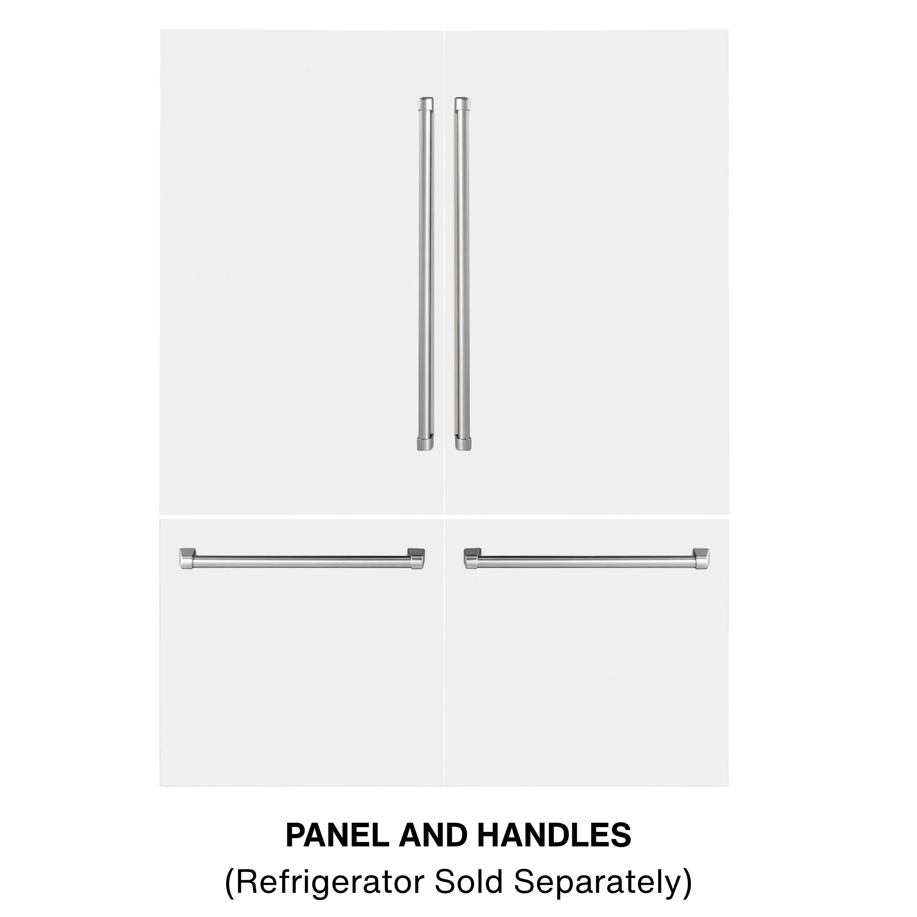 ZLINE 60-Inch Refrigerator Panels in White Matte for RBIV-60-Inch Built-in Refrigerator (RPBIV-WM-60)